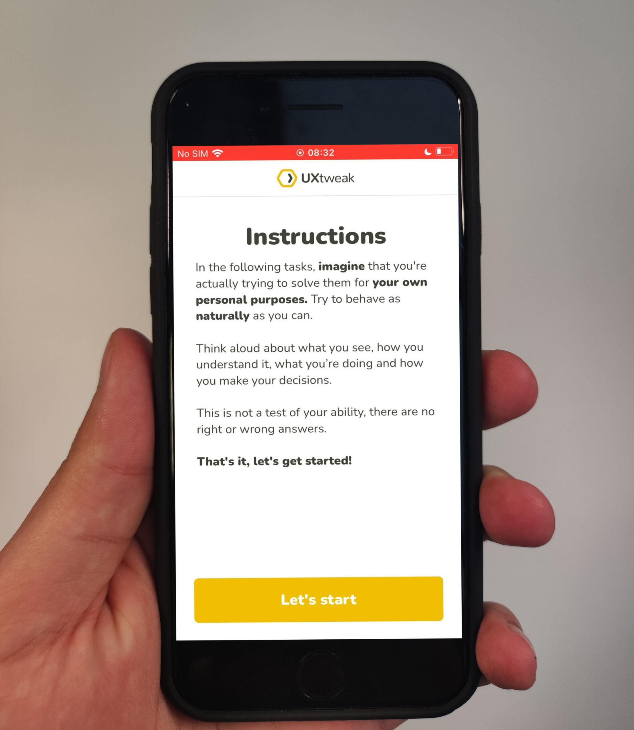 How do people use the competition's mobile app?