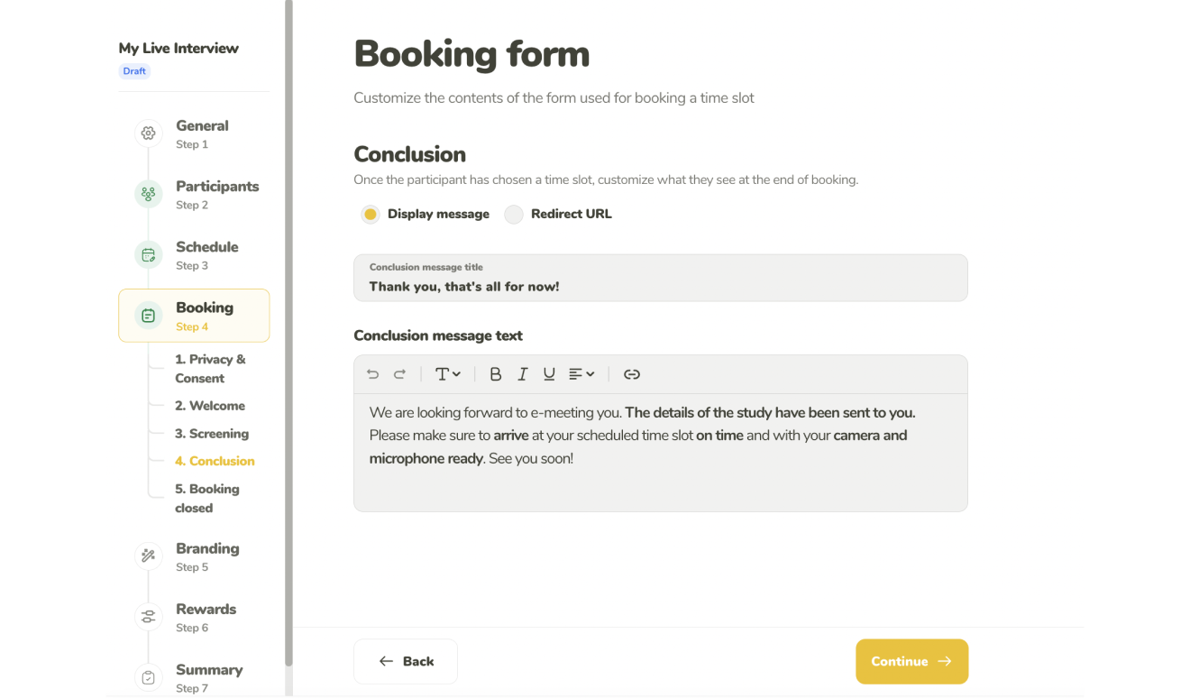 Plan your availability and assign roles