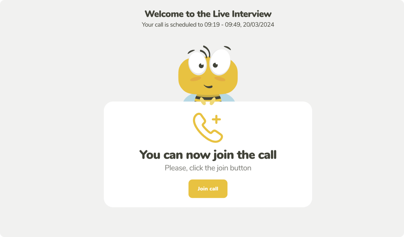 Conduct the interviews