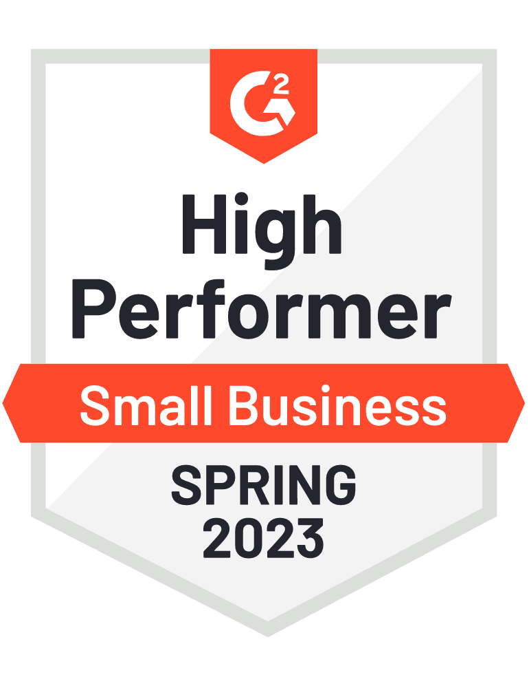 High Performer for Small Business on G2