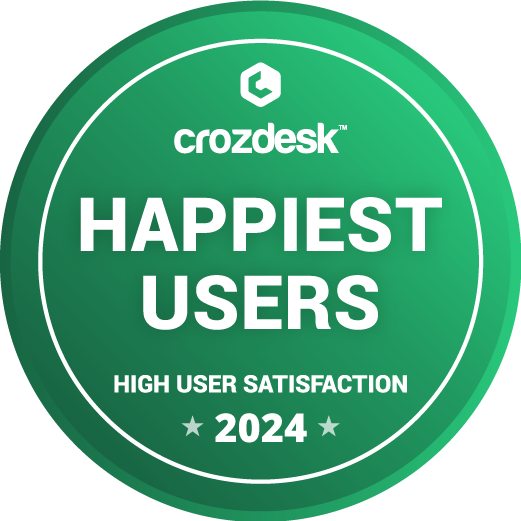 Happiest Users Award for High User Satisfaction