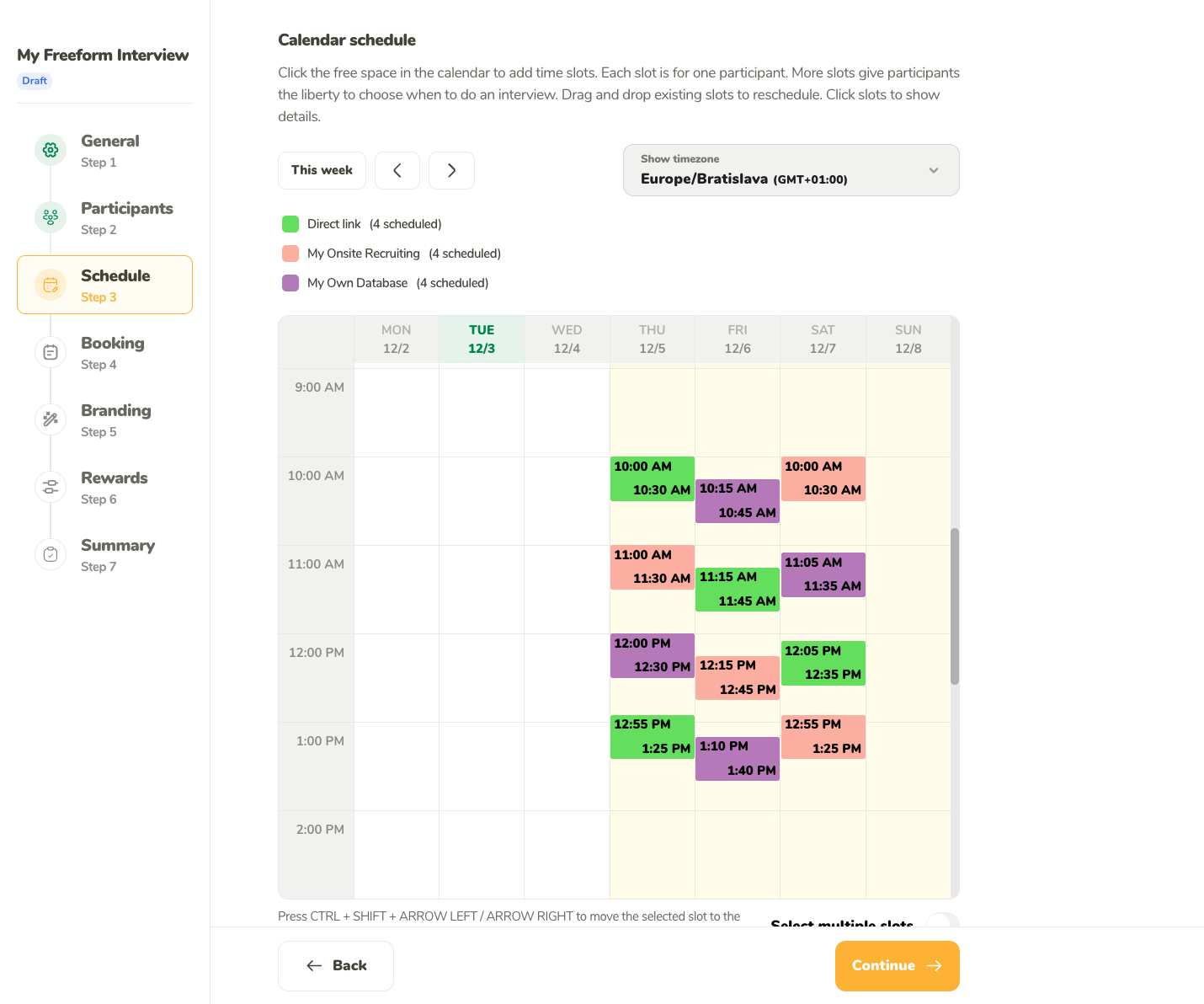 Interview Calendar