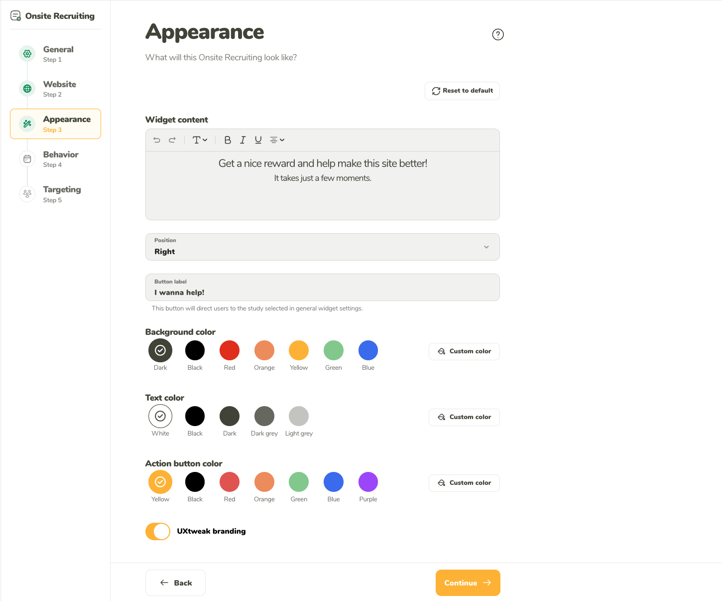 Choose how your widget looks