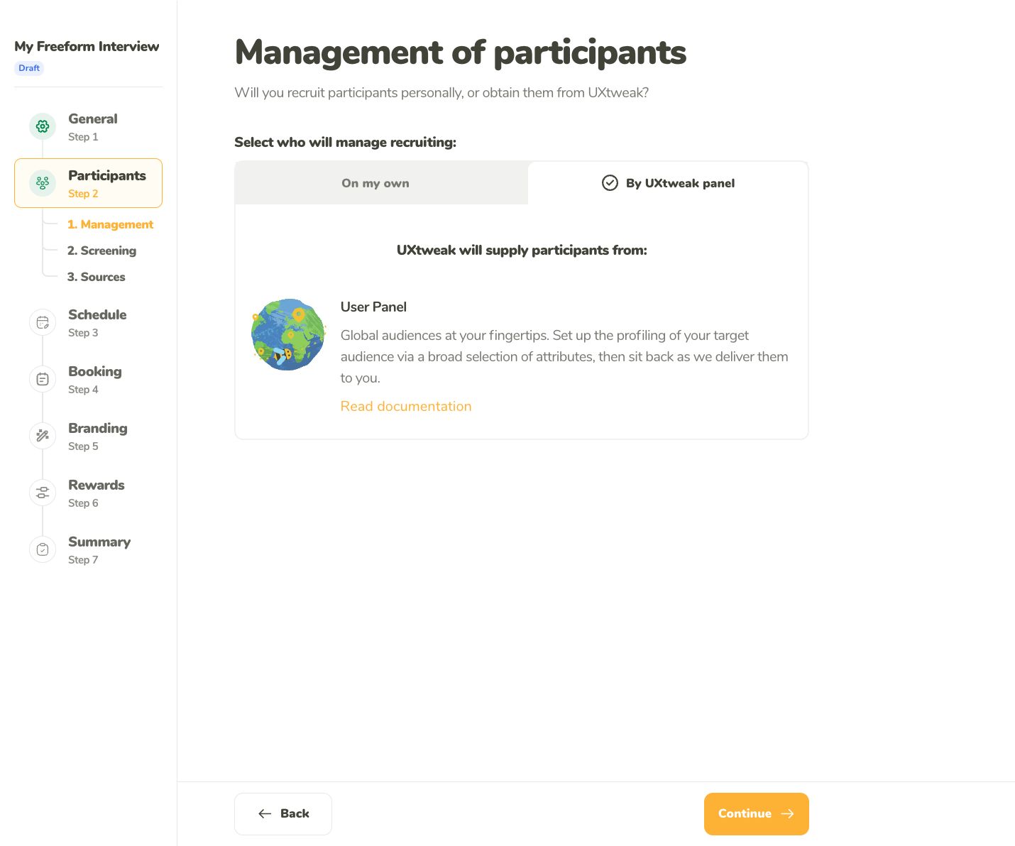 User Panel participants