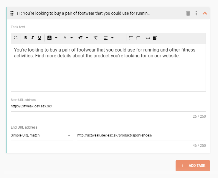 Write your tasks
