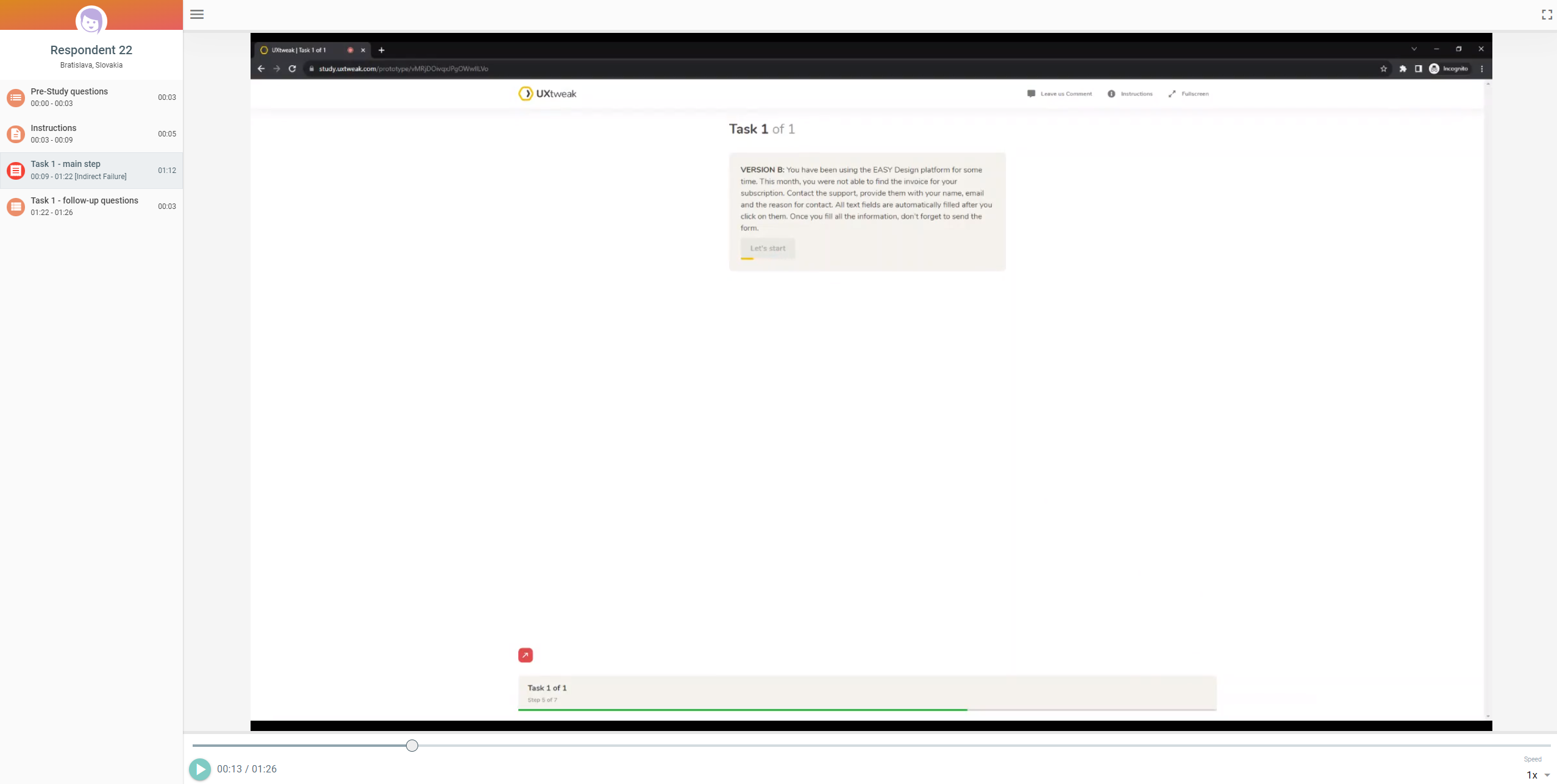 Review the recordings created during the test