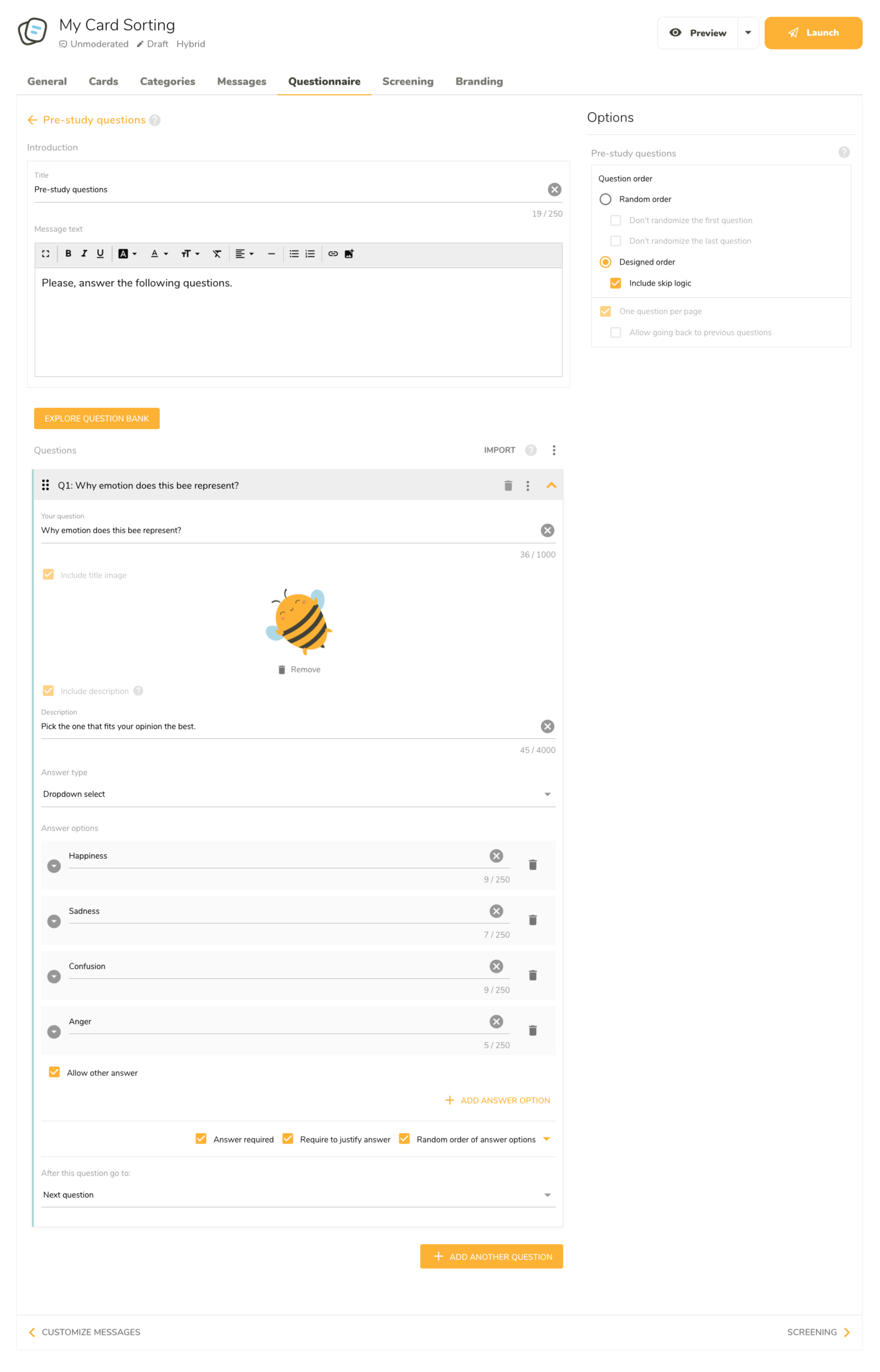 Write your questions