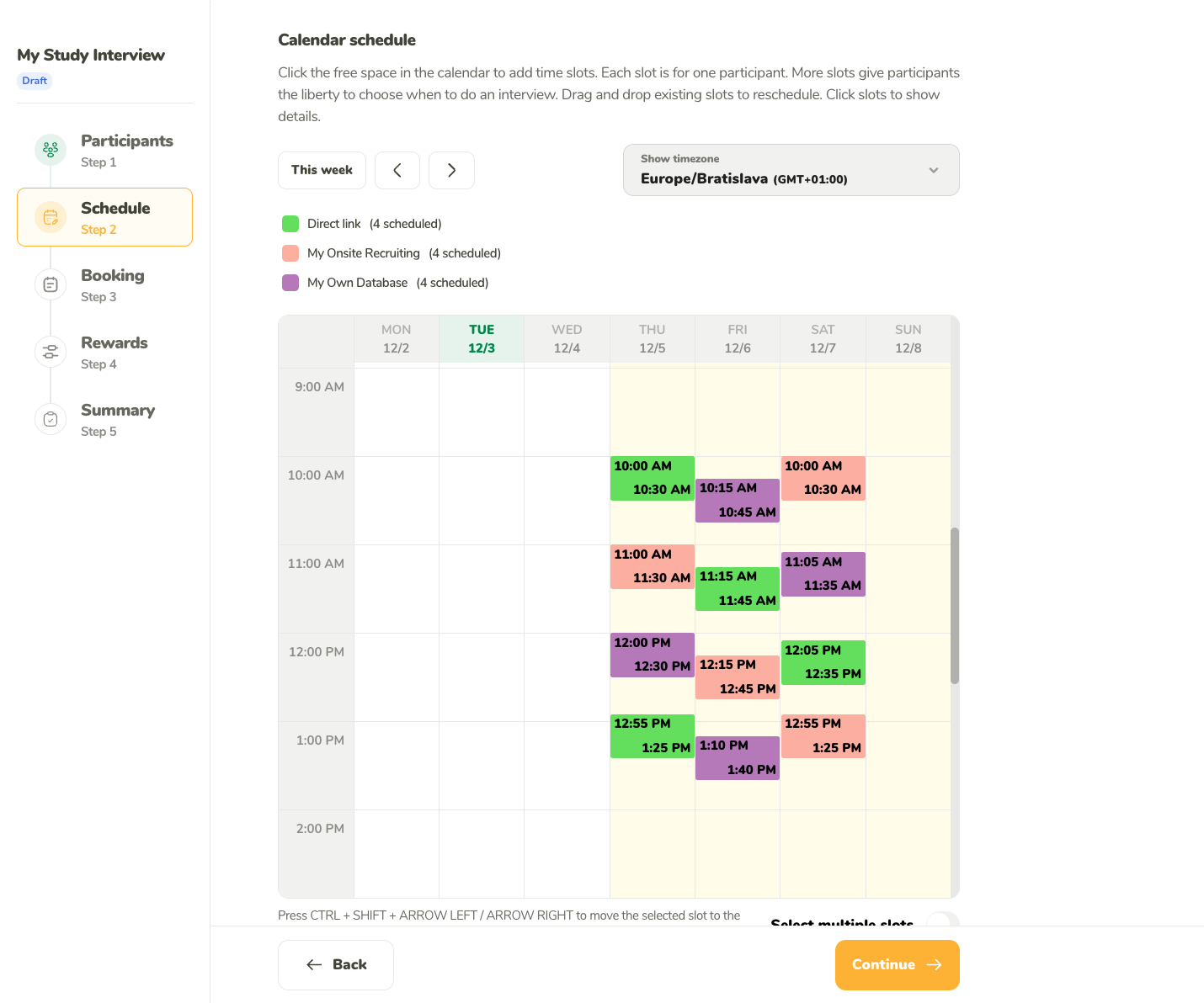 Interview Calendar