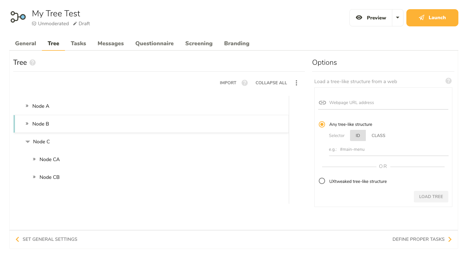 Loaded UXtweaked tree