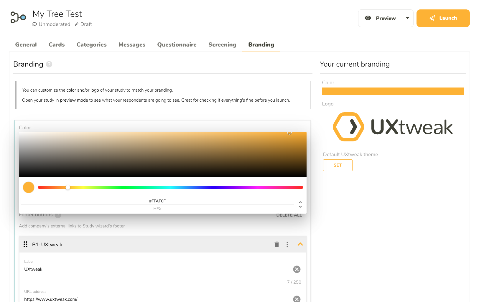 Use custom colors