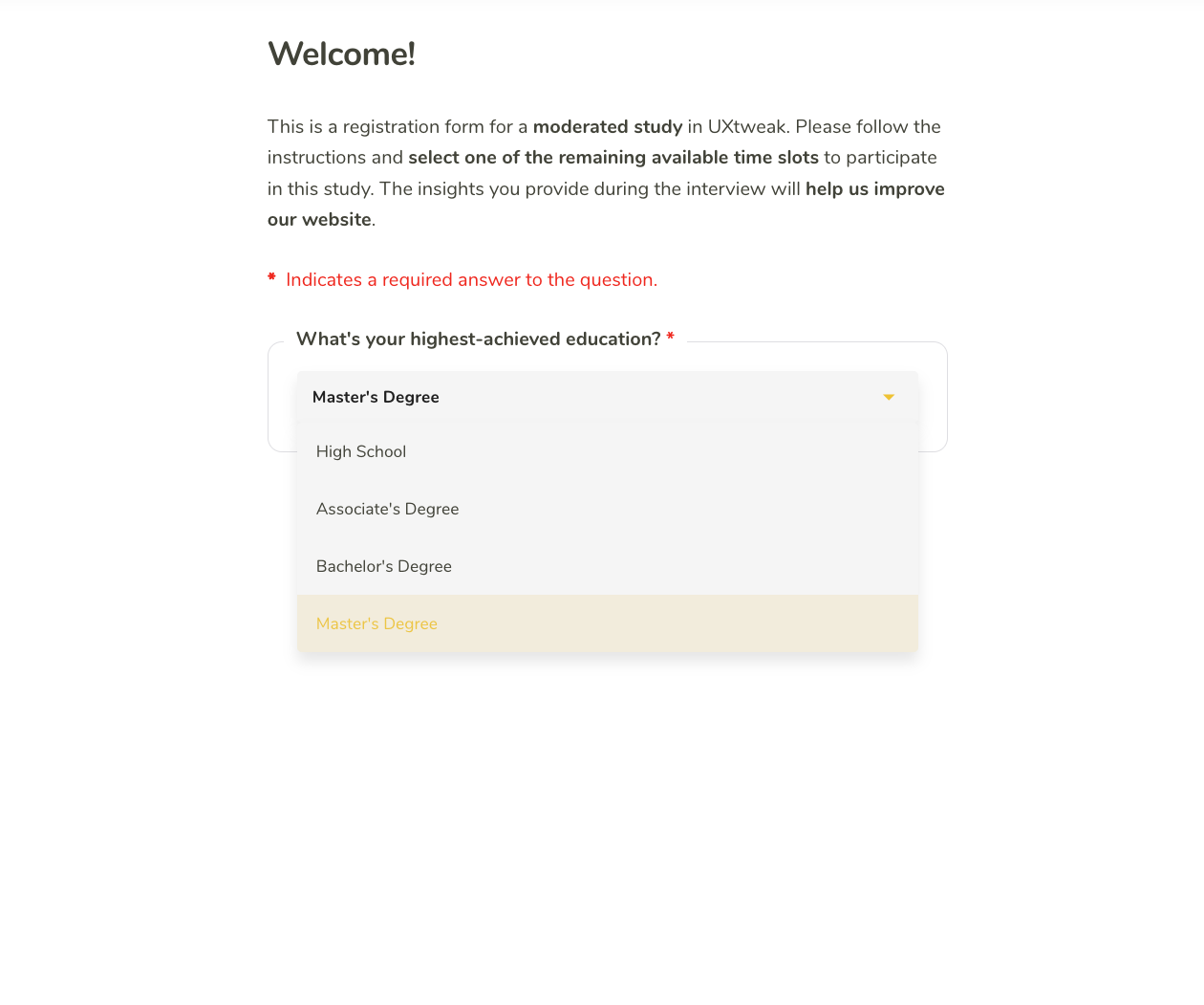 Custom screening