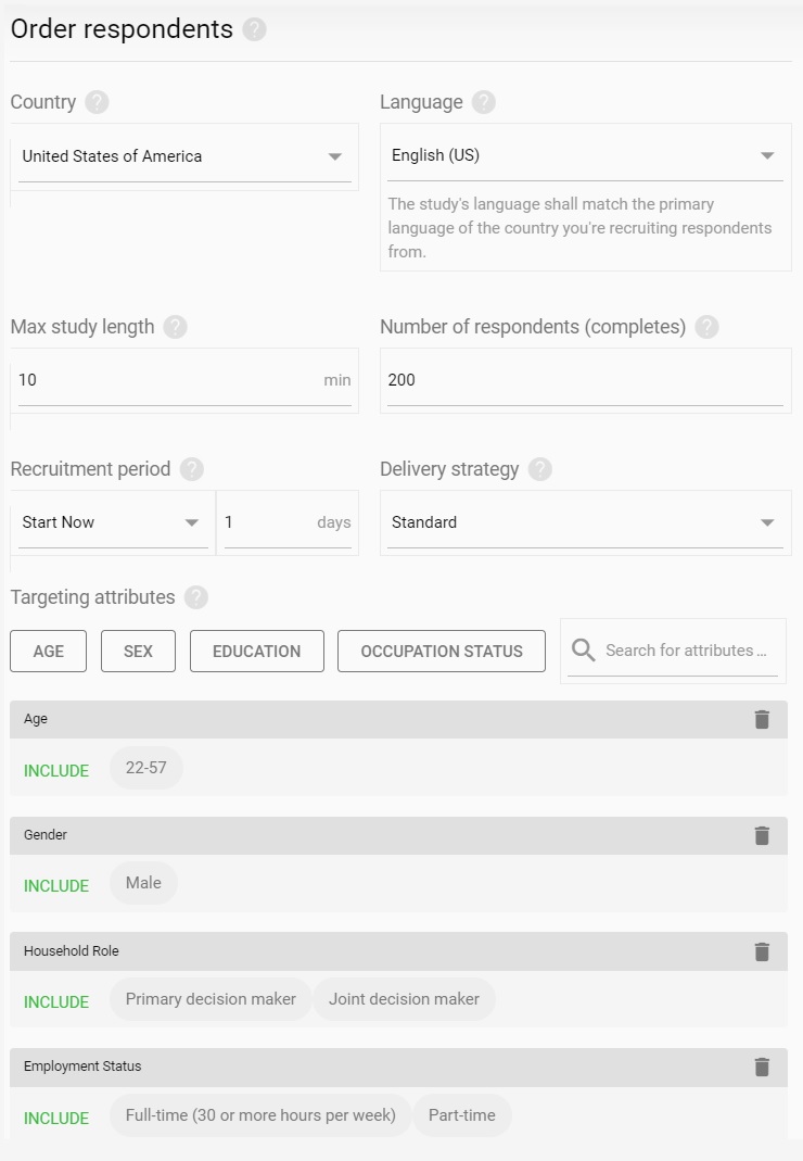 User panel