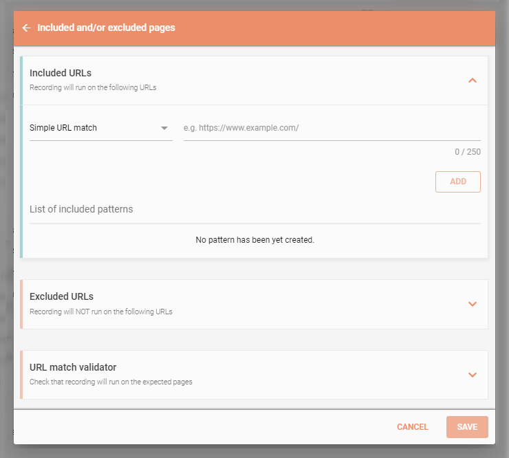 Page privacy