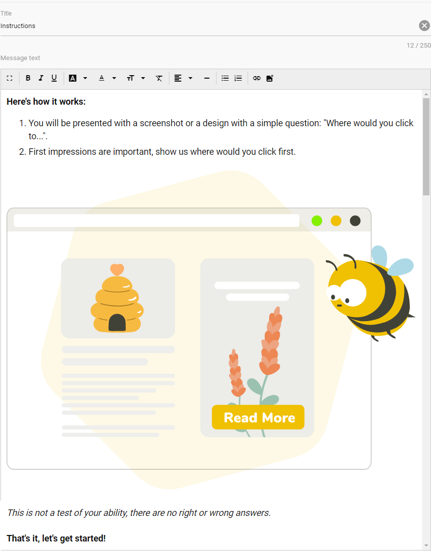 Insert images into messages