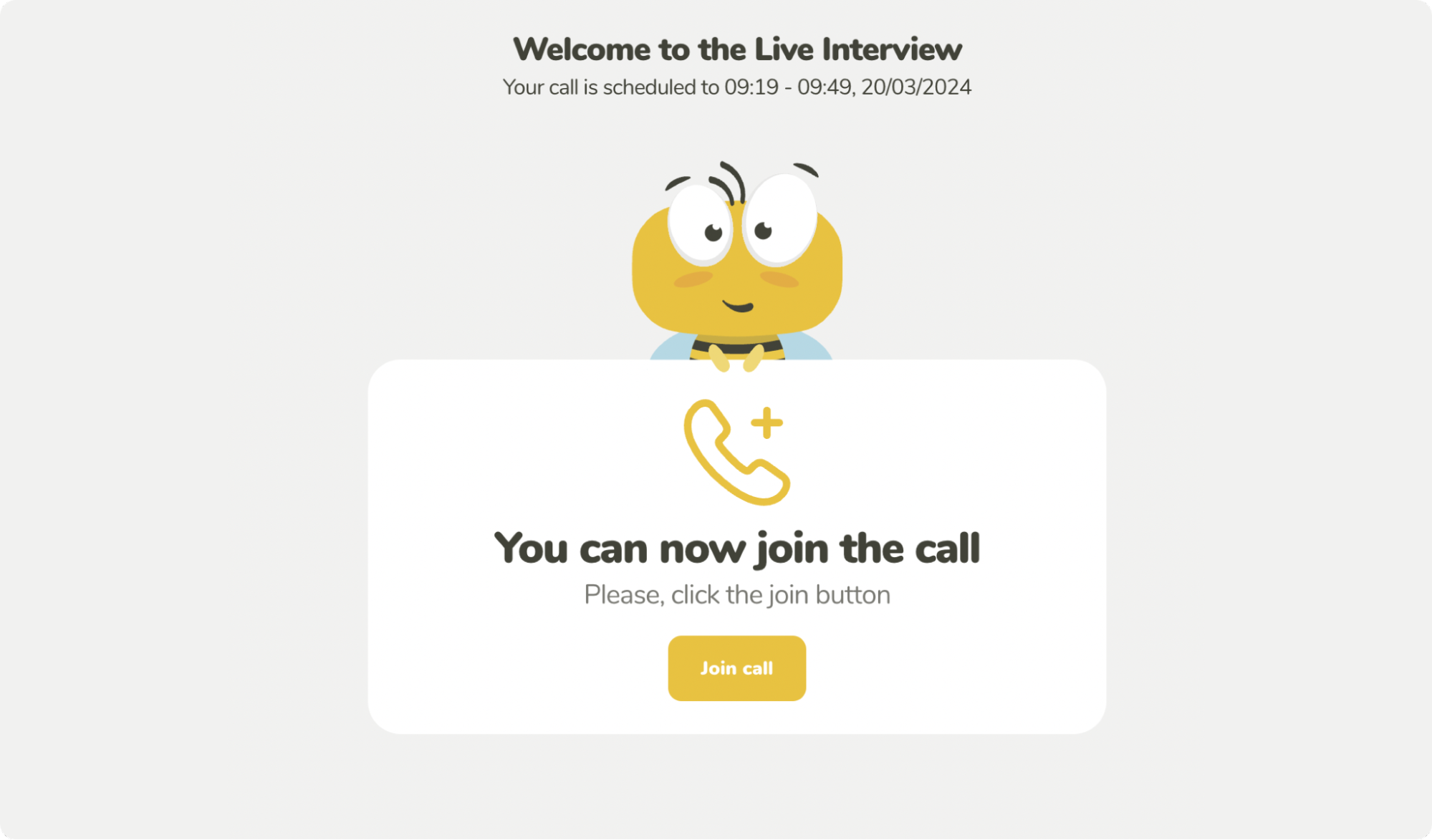 Interview in progress