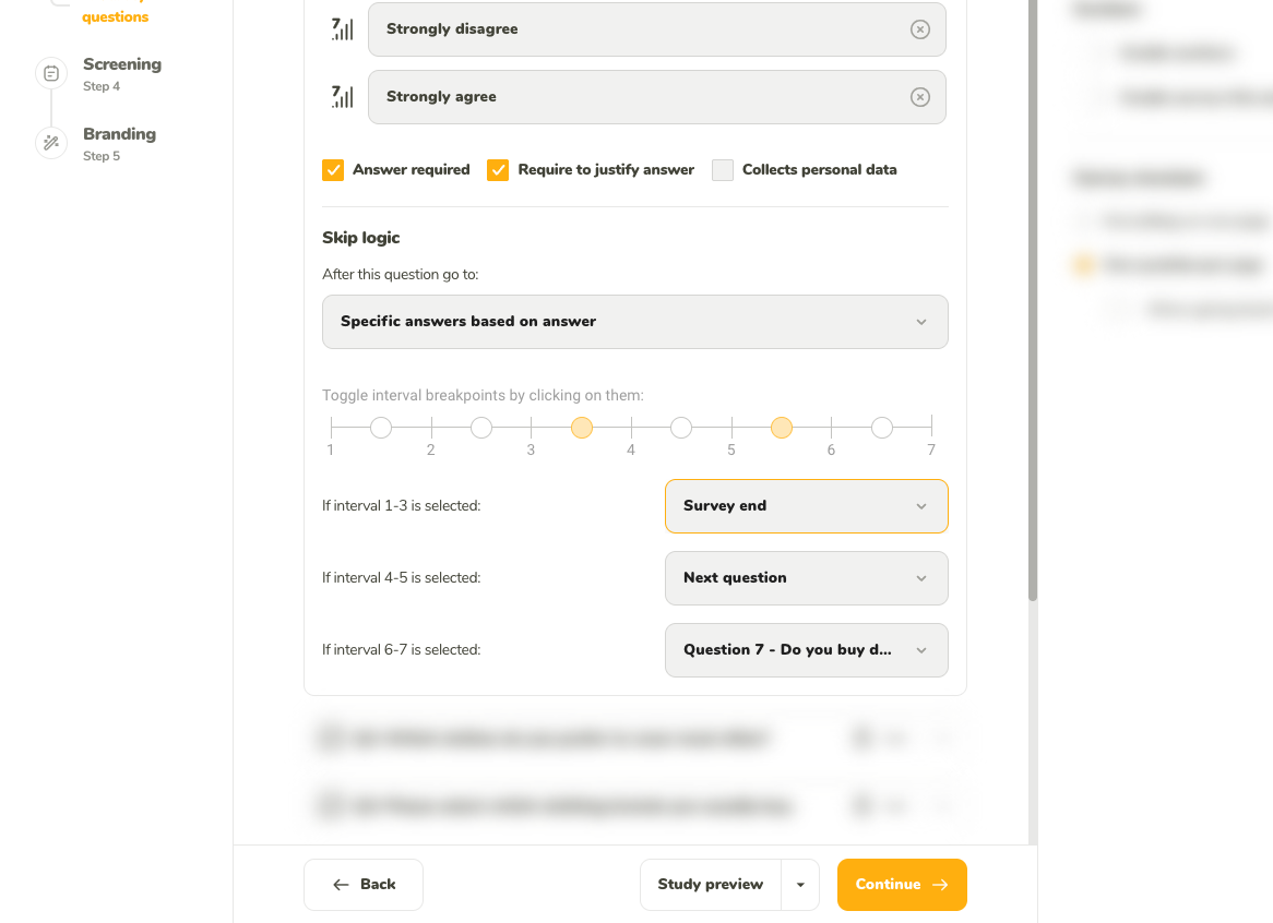 Defining Likert scale intervals