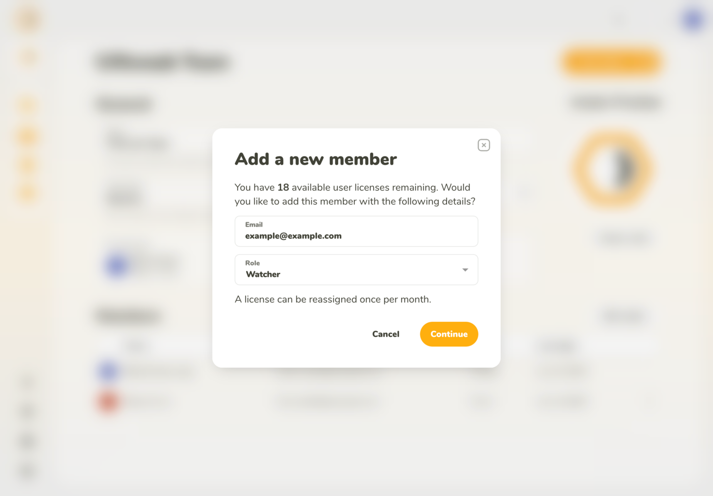 Add people to your team