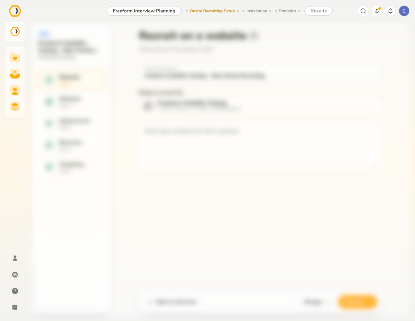 Study navigation with an opened recruitment